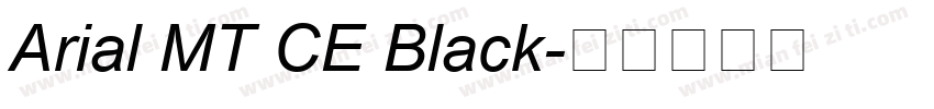 Arial MT CE Black字体转换